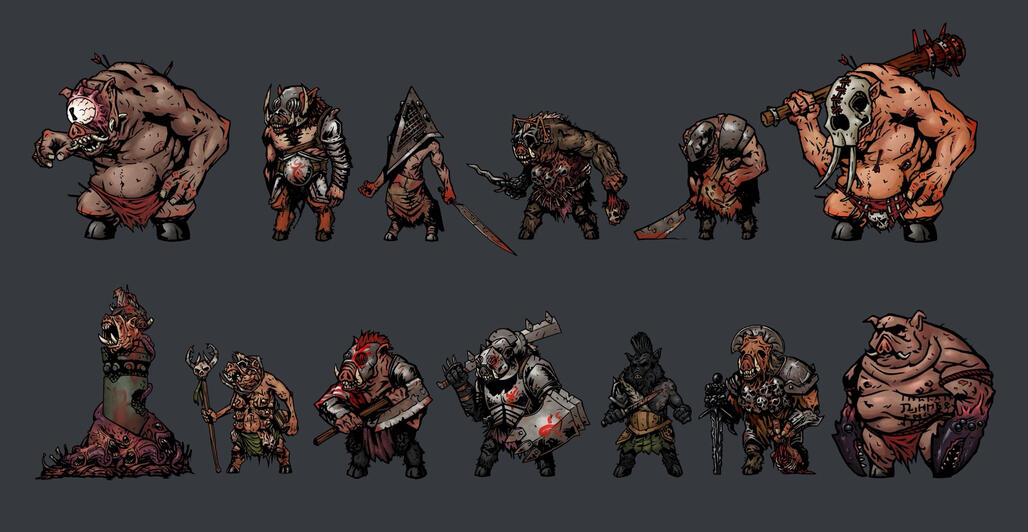 Darkest Dungeon swine enemy mod pack