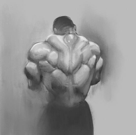 Stylized figure study